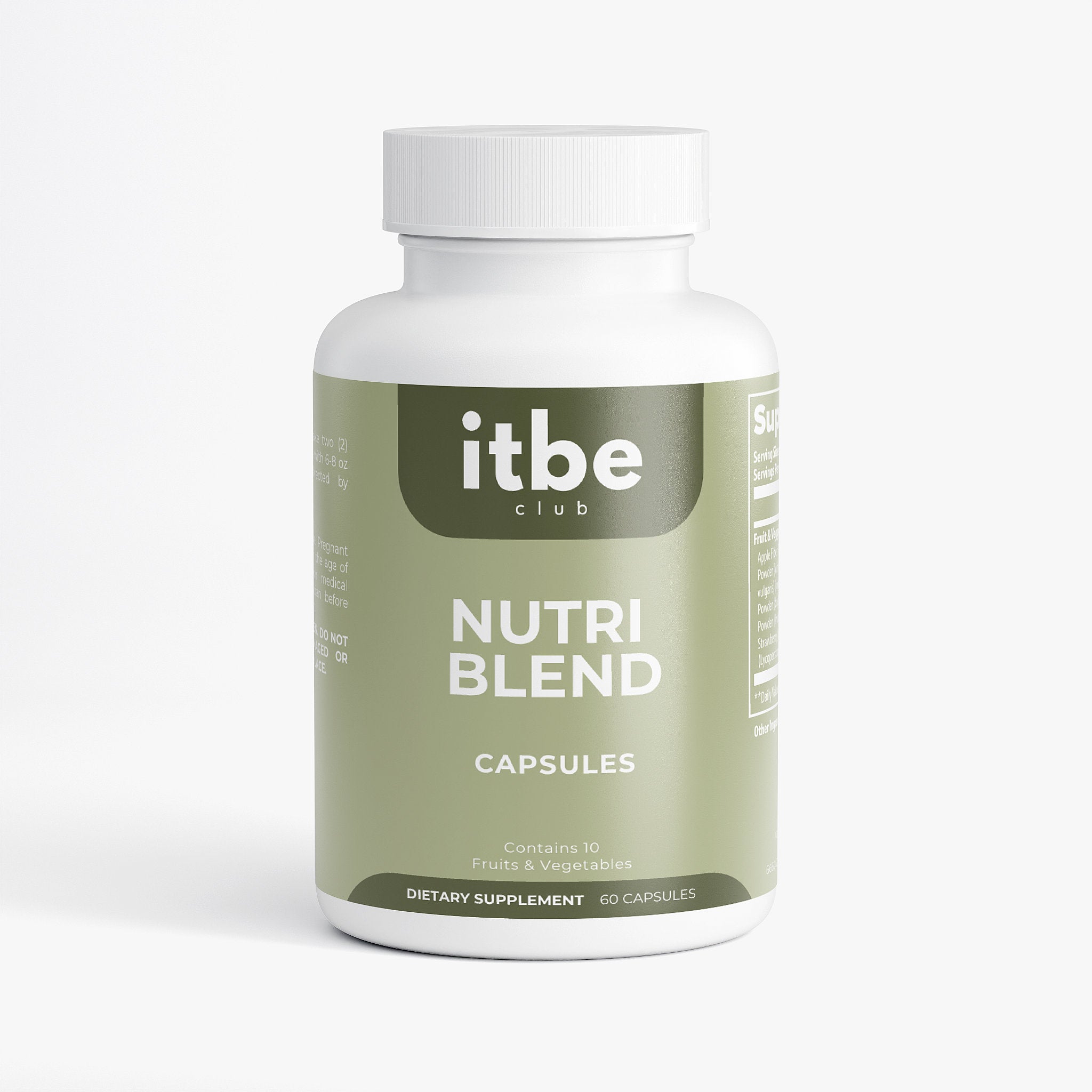 Nutri Blend - Fruits & Veggies — Whole-Food Blend for Digestive, Heart & Cellular Support (60 Capsules)