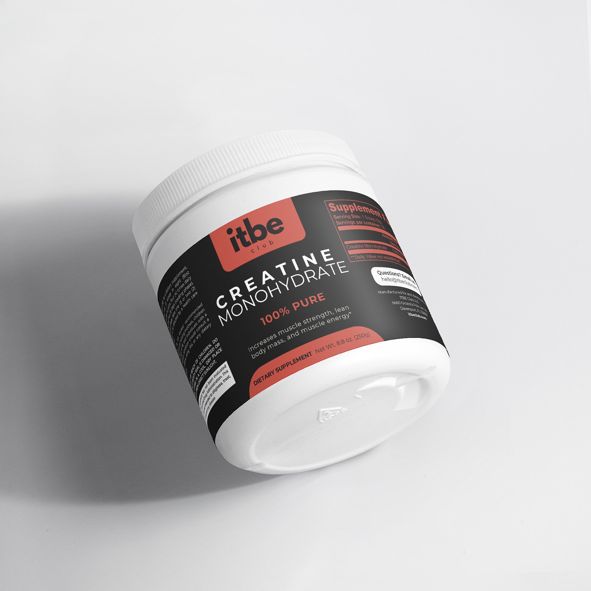 Creatine Monohydrate — Unflavored, Research-Backed Performance Support (250 g)
