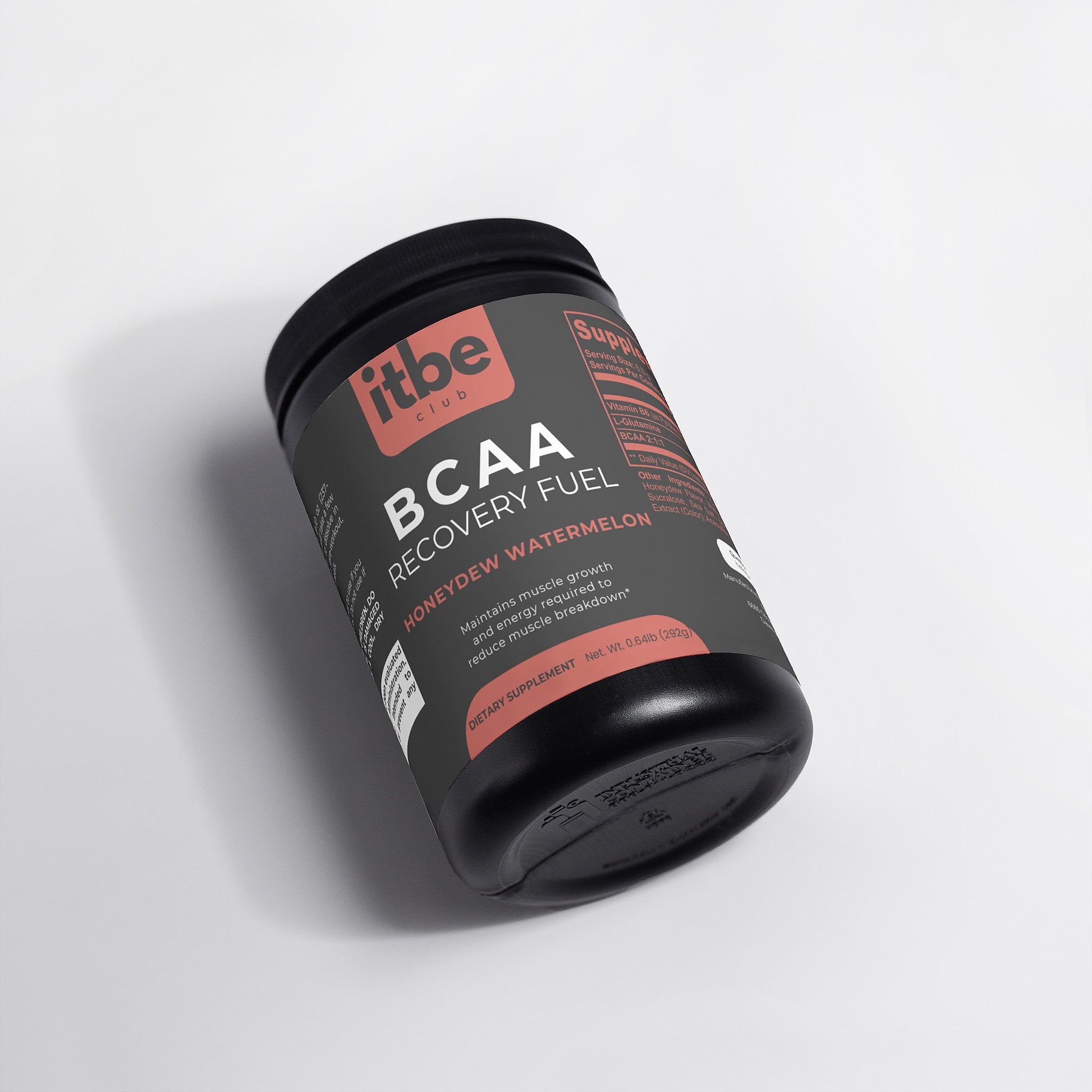BCAA Recovery Fuel — Honeydew/Watermelon | 5,000 mg BCAAs (2:1:1) + Glutamine for Muscle Repair & Hydration Support (292 g)