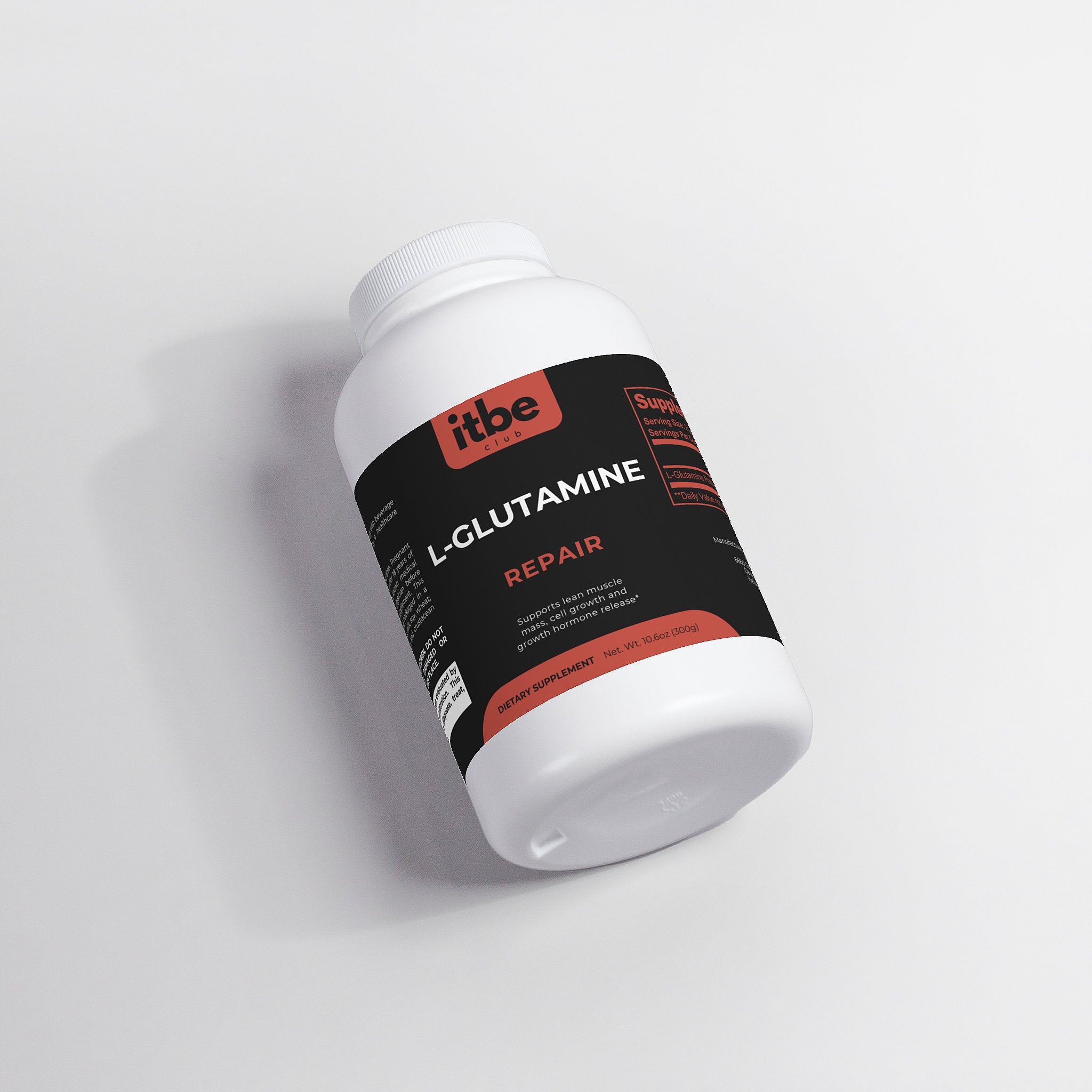 L-Glutamine Repair Powder — Unflavored | Muscle Recovery & Gut Support (300 g)