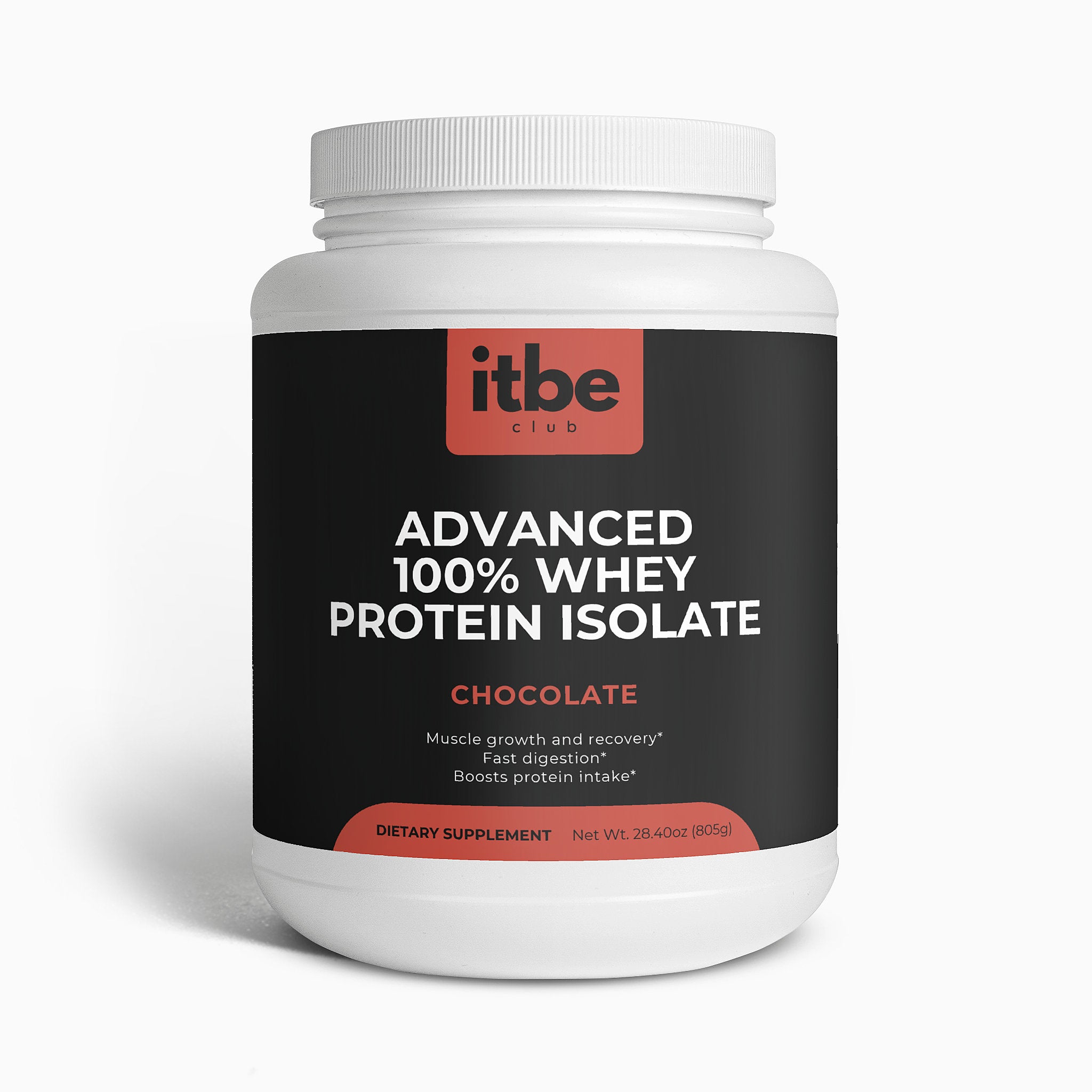 Advanced 100% Whey Protein Isolate — Chocolate | 22g Protein, MCTs & Apple Pectin (29.6 oz)