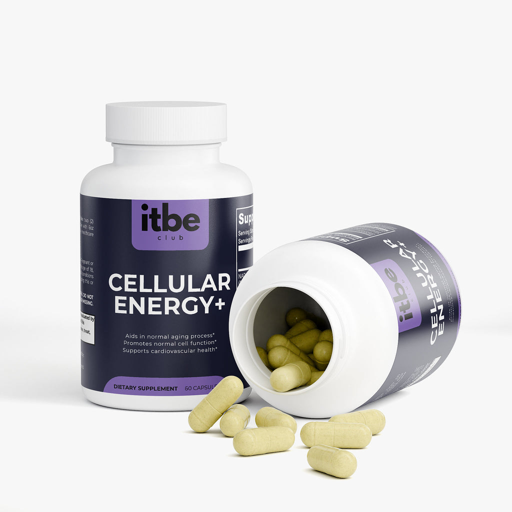 Cellular Energy+ — NAD+ 500 mg with Quercetin & Resveratrol | Daily Cellular & Metabolic Support (60 caps)