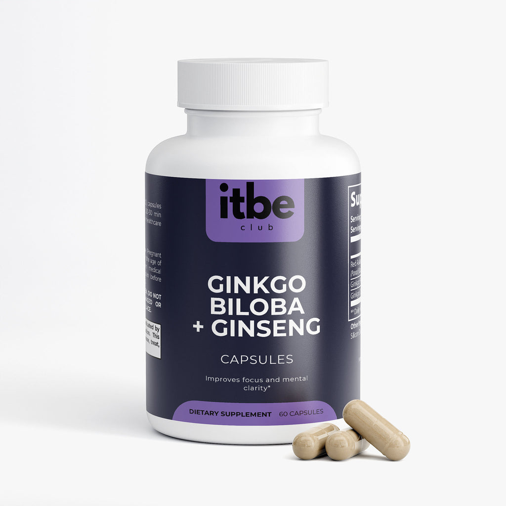 Ginkgo Biloba + Asian Ginseng — Circulation, Focus & Everyday Energy (60 Capsules)
