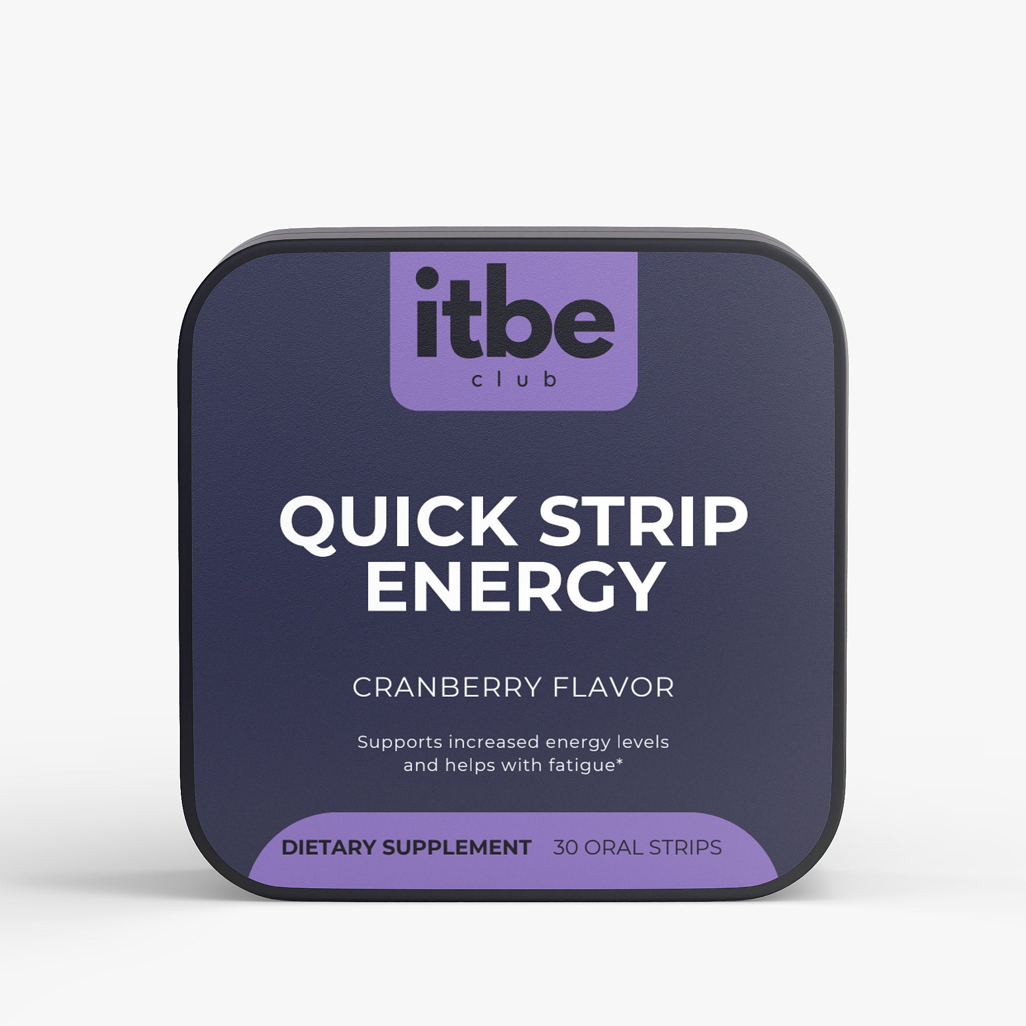 Quick Strip Energy — Green Tea Caffeine + L-Theanine, B12 | Fast-Dissolving Oral Strips (30 ct)