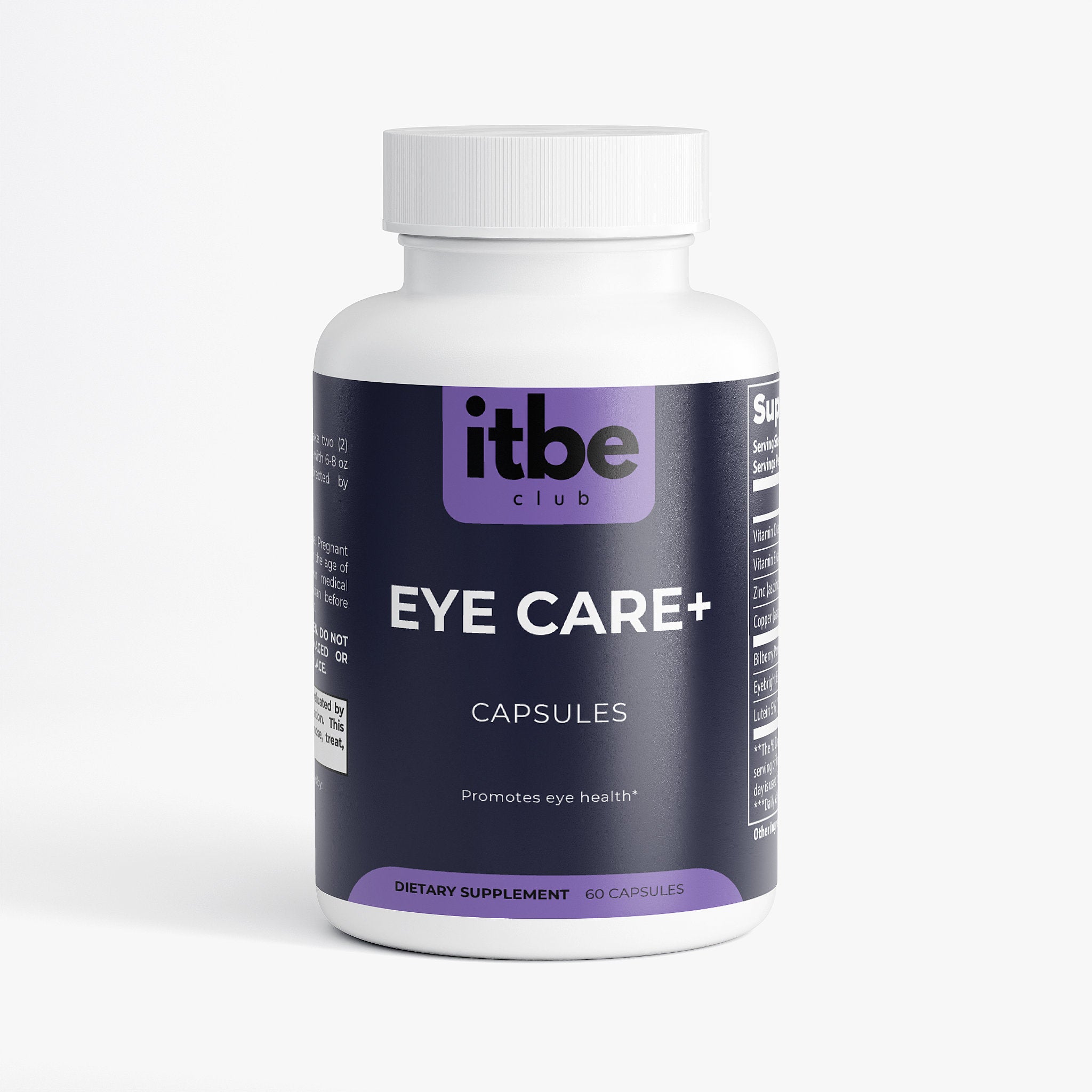 Eye Care+ Vision Support — Lutein, Bilberry, Eyebright & Antioxidants (60 caps)