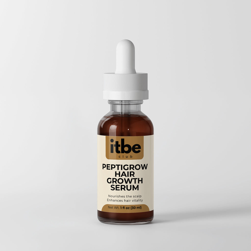 PeptiGrow Hair Serum — 5 Peptides, Saw Palmetto & Botanicals | Fuller-Looking, Revitalized Hair