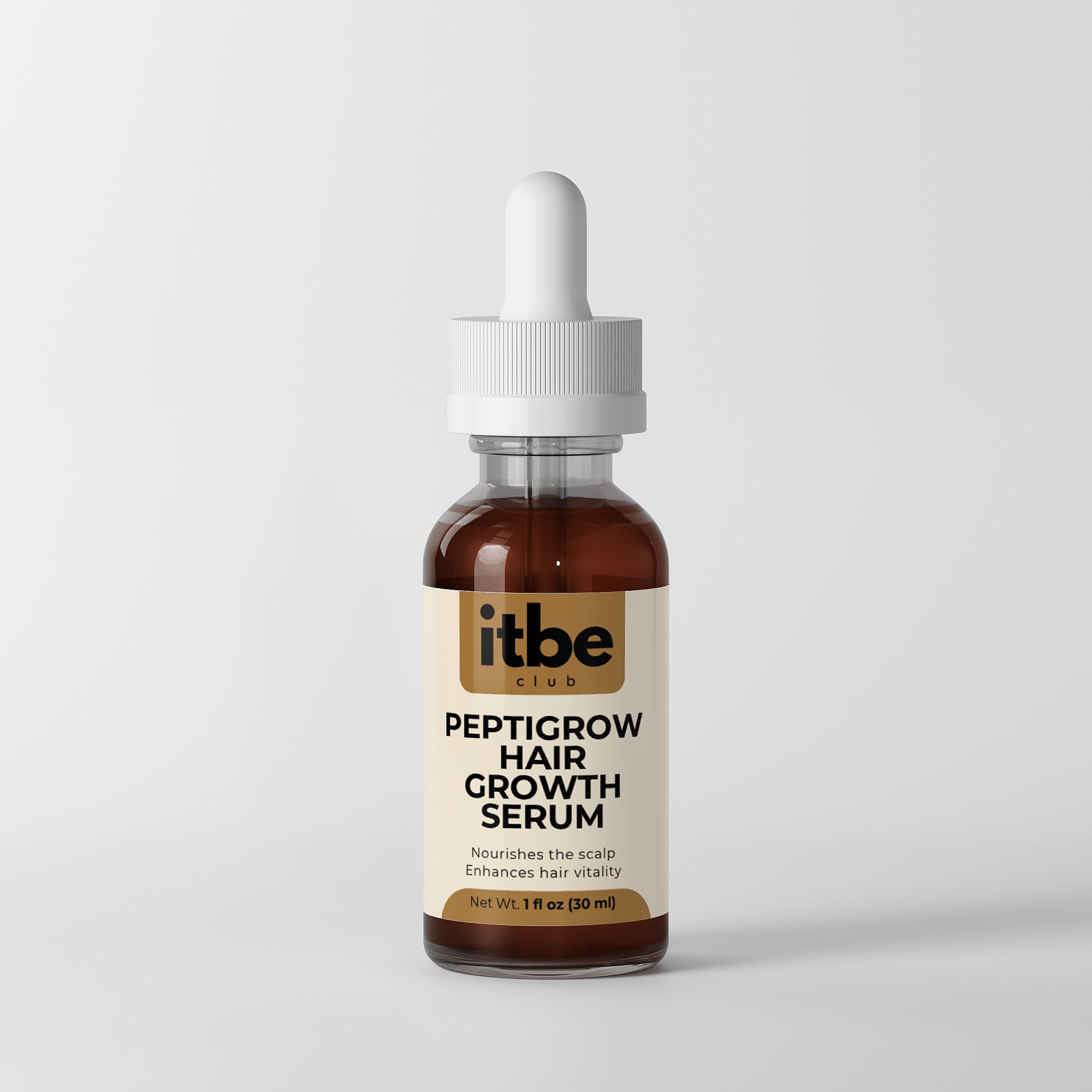 PeptiGrow Hair Serum — 5 Peptides, Saw Palmetto & Botanicals | Fuller-Looking, Revitalized Hair