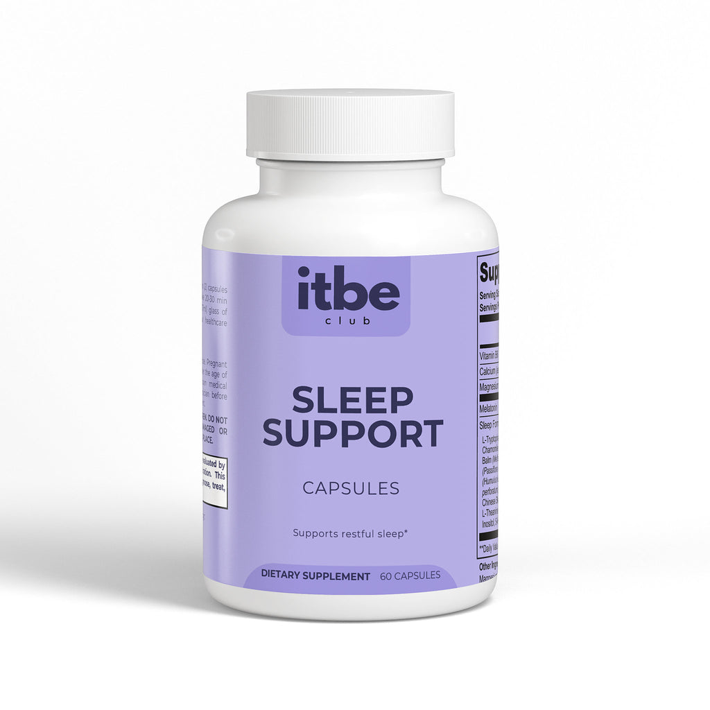 Sleep Support — Melatonin, Magnesium & Calming Botanicals | Nightly Relaxation & Restful Sleep (60 Capsules)