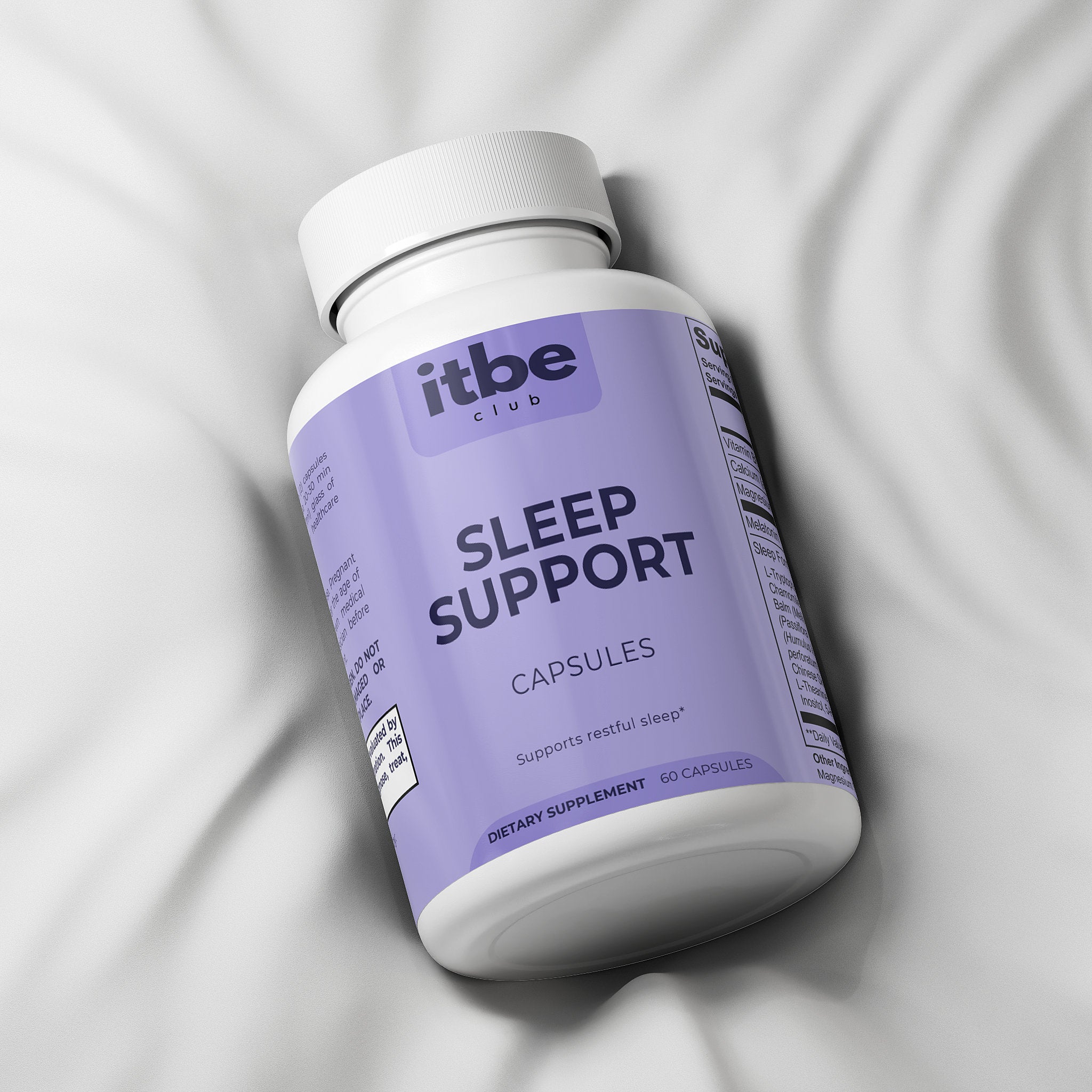 Sleep Support — Melatonin, Magnesium & Calming Botanicals | Nightly Relaxation & Restful Sleep (60 Capsules)