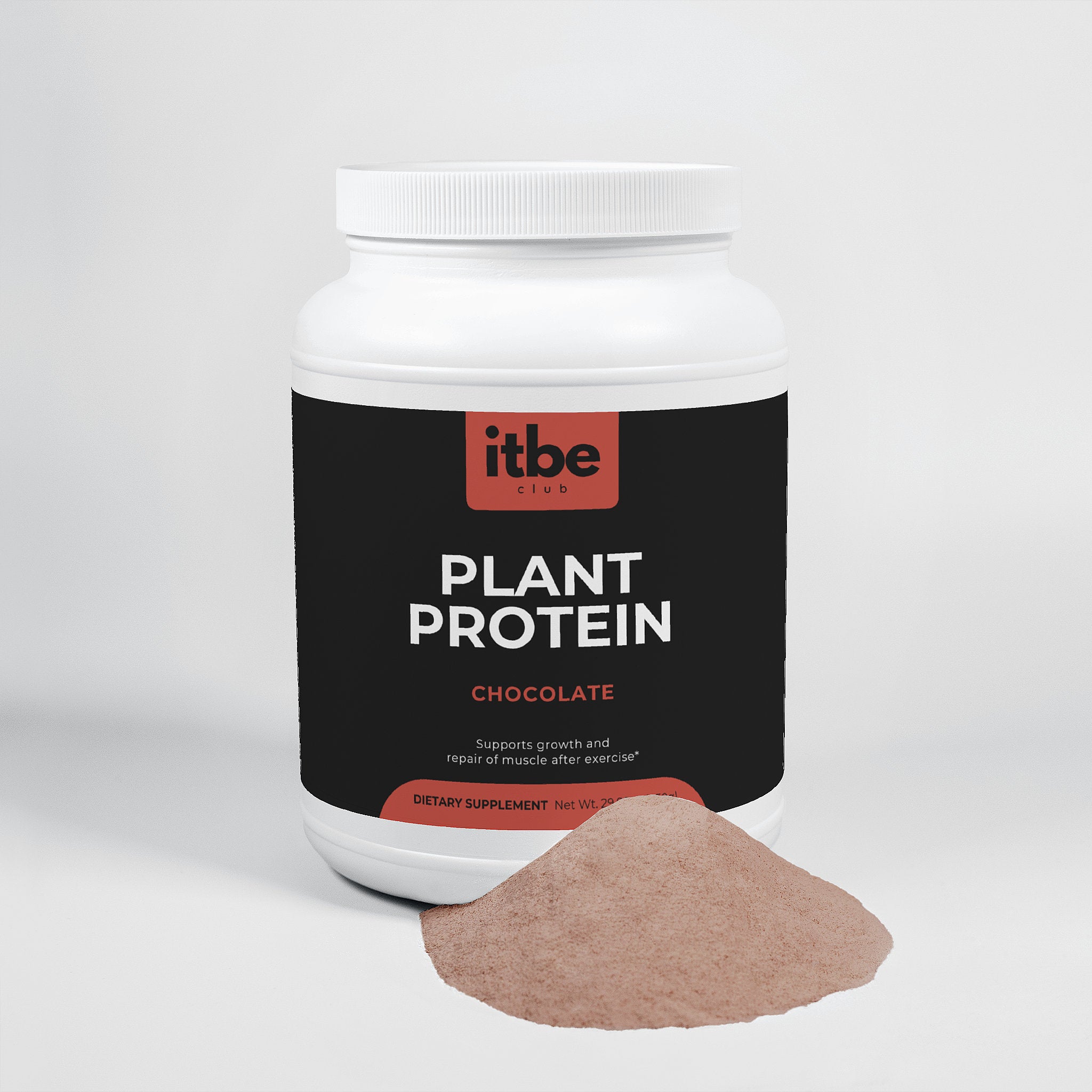 Plant Protein — Chocolate | 21 g Complete Protein from Fava Bean & Fermented Yeast + MCTs (850 g)