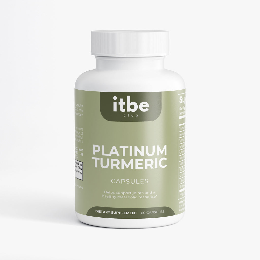 Platinum Turmeric — Curcumin 95% + Boswellia, Ginger & BioPerine® | Joint Comfort & Mobility Support (60 Capsules)