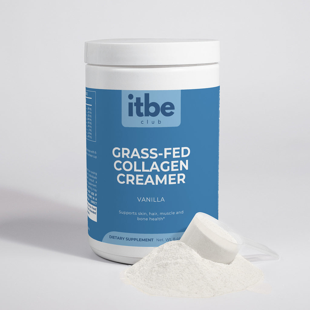 Grass-Fed Collagen Creamer — Vanilla | Types I & III Hydrolyzed Peptides + MCTs for Skin, Hair & Joint Support (240 g)