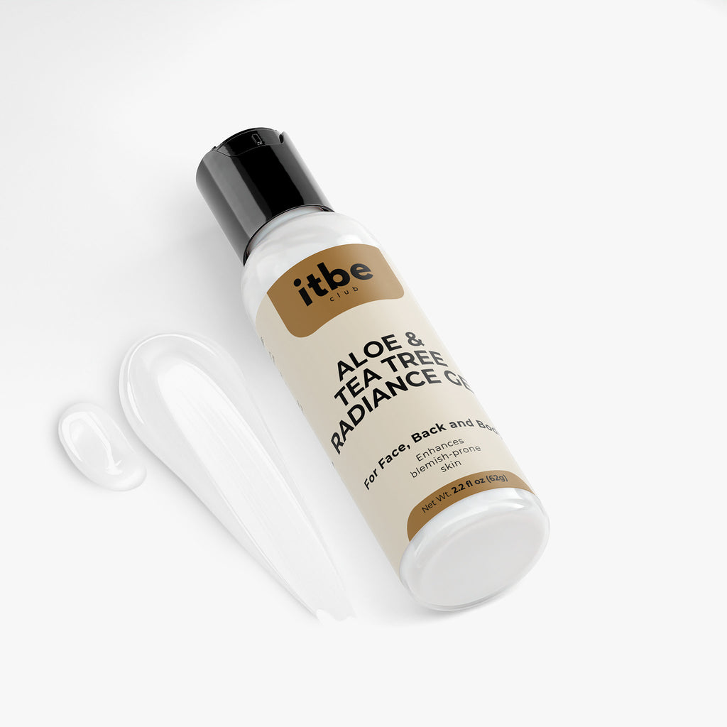 Aloe & Tea Tree Radiance Gel — Calming, Blemish-Focused Hydration with Cucumber & Black Willow Bark (2.2 fl oz)