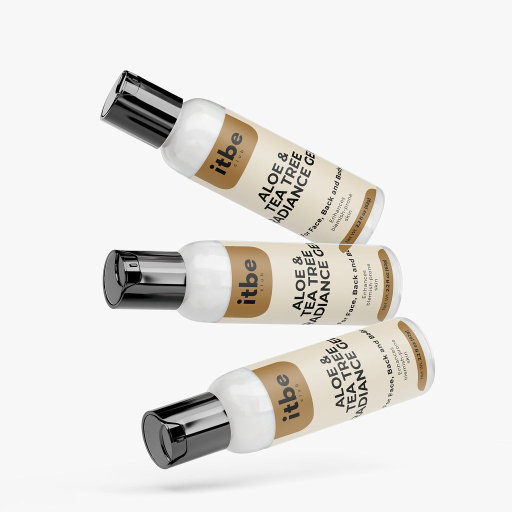 Aloe & Tea Tree Radiance Gel — Calming, Blemish-Focused Hydration with Cucumber & Black Willow Bark (2.2 fl oz)