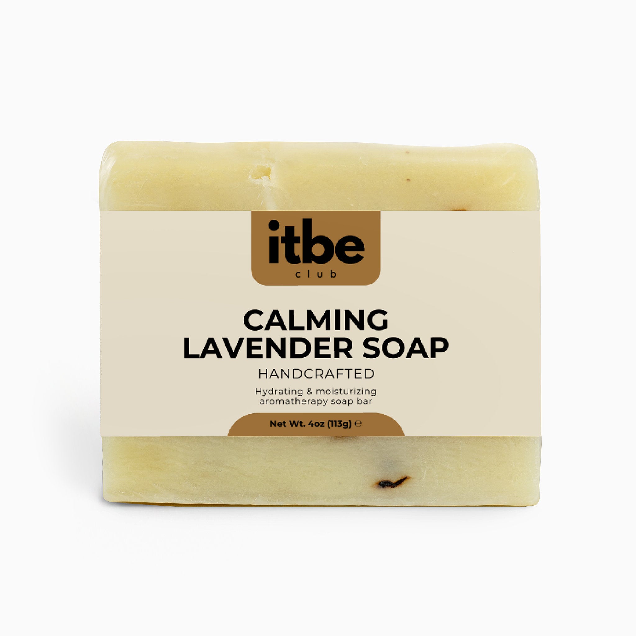 Calming Lavender Soap — Pure Lavender Essential Oil & Buds | Moisturizing Organic Oils, Sensitive-Skin Friendly (4 oz)