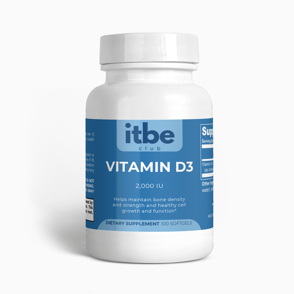 Vitamin D3 — Bone, Muscle & Immune Support (100 Softgels)
