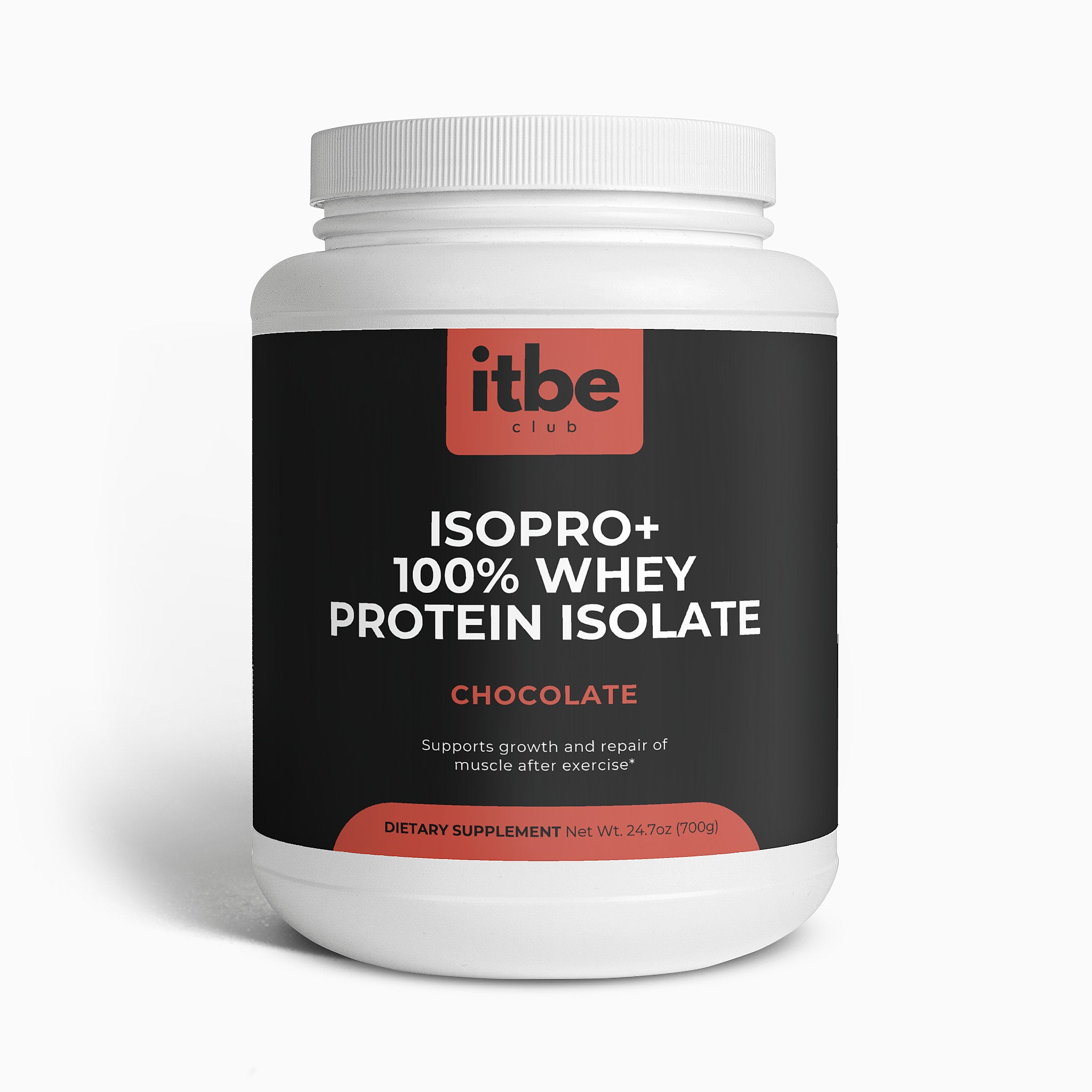 IsoPro+ 100% Whey Protein Isolate — Chocolate | Ultra-Pure Low-Lactose Protein for Lean Muscle & Fast Recovery (700 g)