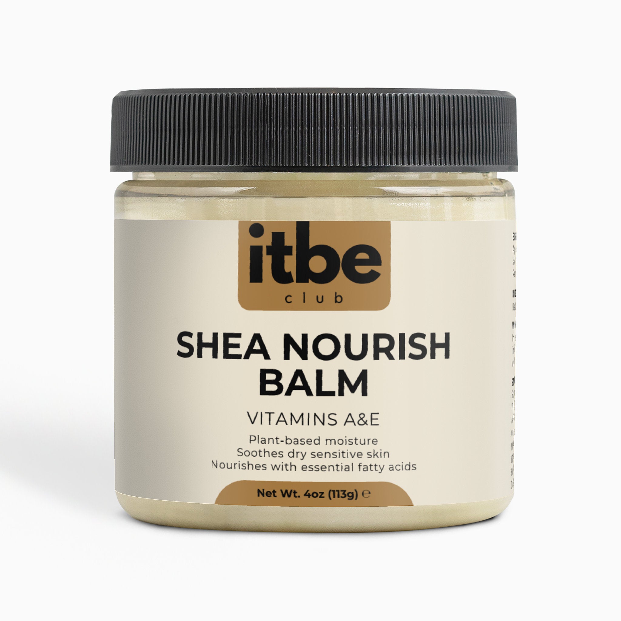 Shea Nourish Balm — Organic Raw Shea Butter | Unrefined, Vegan, Cruelty-Free Moisture for Face, Body & Hair (4 oz)