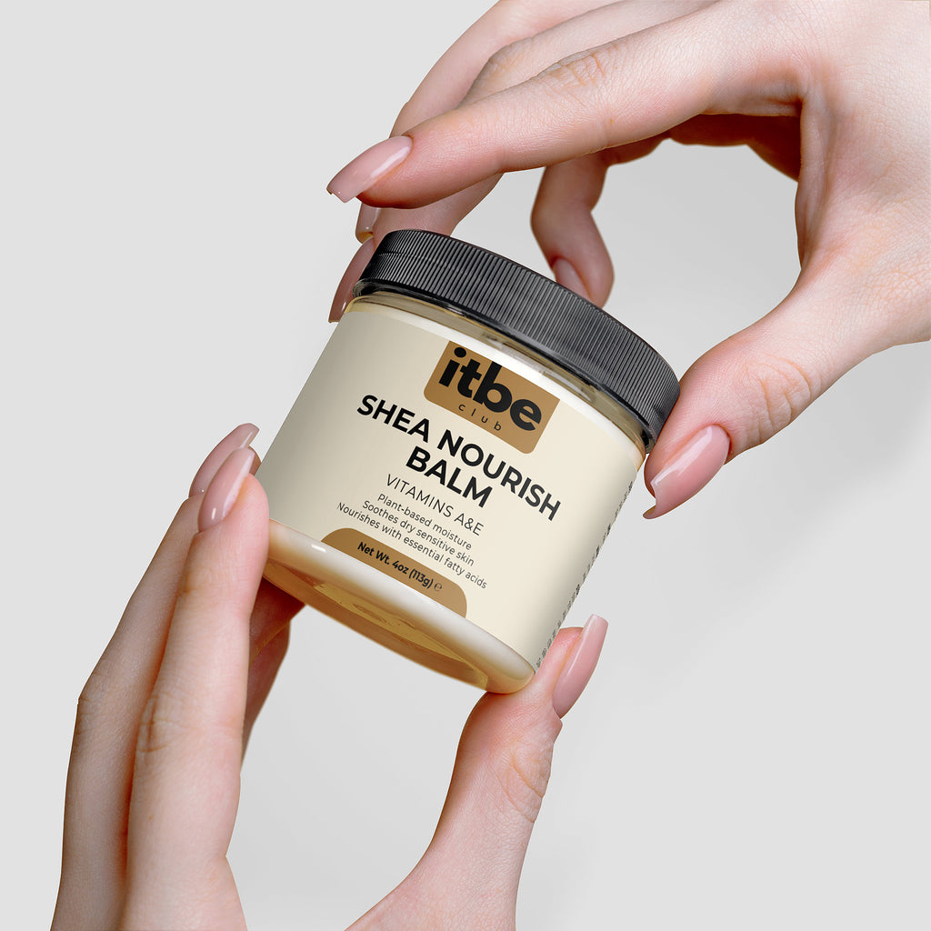 Shea Nourish Balm — Organic Raw Shea Butter | Unrefined, Vegan, Cruelty-Free Moisture for Face, Body & Hair (4 oz)