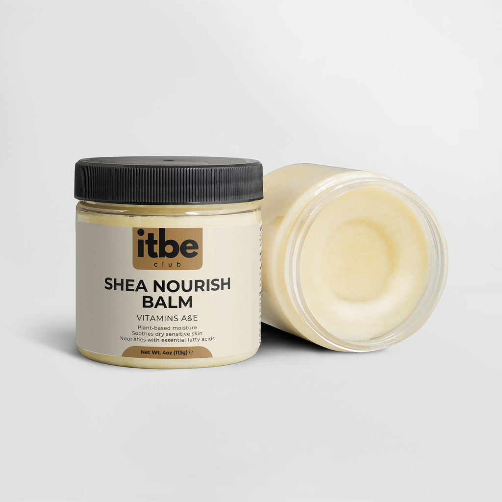 Shea Nourish Balm — Organic Raw Shea Butter | Unrefined, Vegan, Cruelty-Free Moisture for Face, Body & Hair (4 oz)