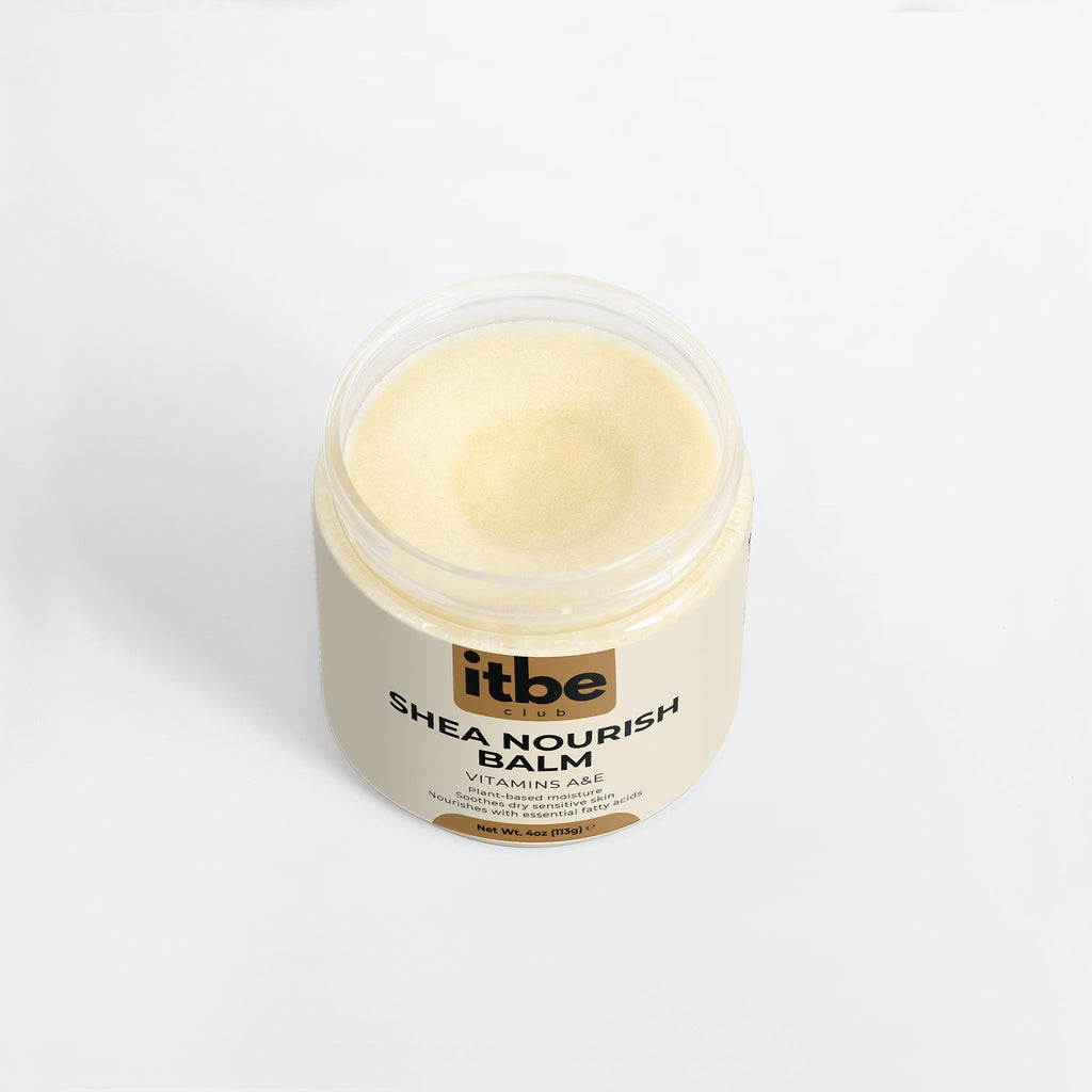 Shea Nourish Balm — Organic Raw Shea Butter | Unrefined, Vegan, Cruelty-Free Moisture for Face, Body & Hair (4 oz)