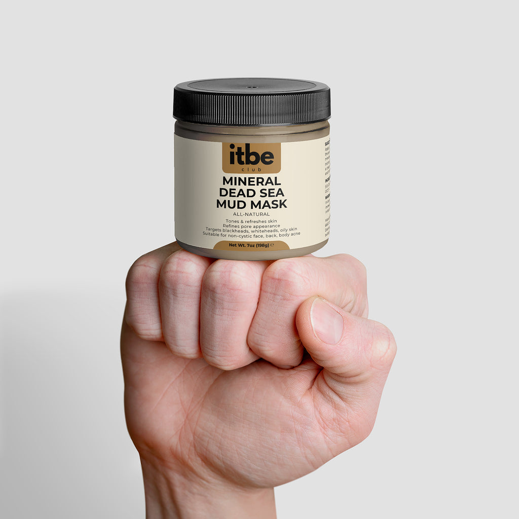Mineral Dead Sea Mud Mask — Pure Dead Sea Silt & Water | Mineral-Rich Purifying, Pore-Refining Face/Body Mask (7 oz)