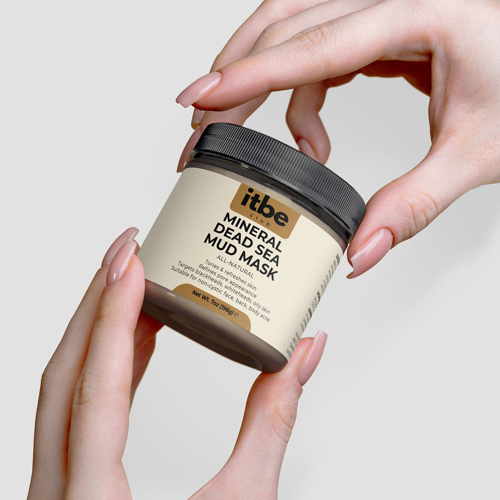 Mineral Dead Sea Mud Mask — Pure Dead Sea Silt & Water | Mineral-Rich Purifying, Pore-Refining Face/Body Mask (7 oz)
