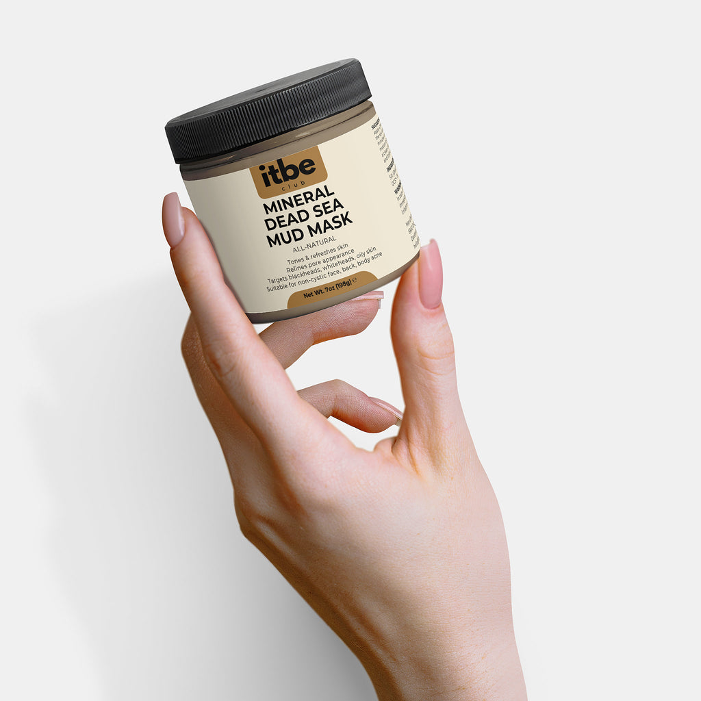 Mineral Dead Sea Mud Mask — Pure Dead Sea Silt & Water | Mineral-Rich Purifying, Pore-Refining Face/Body Mask (7 oz)