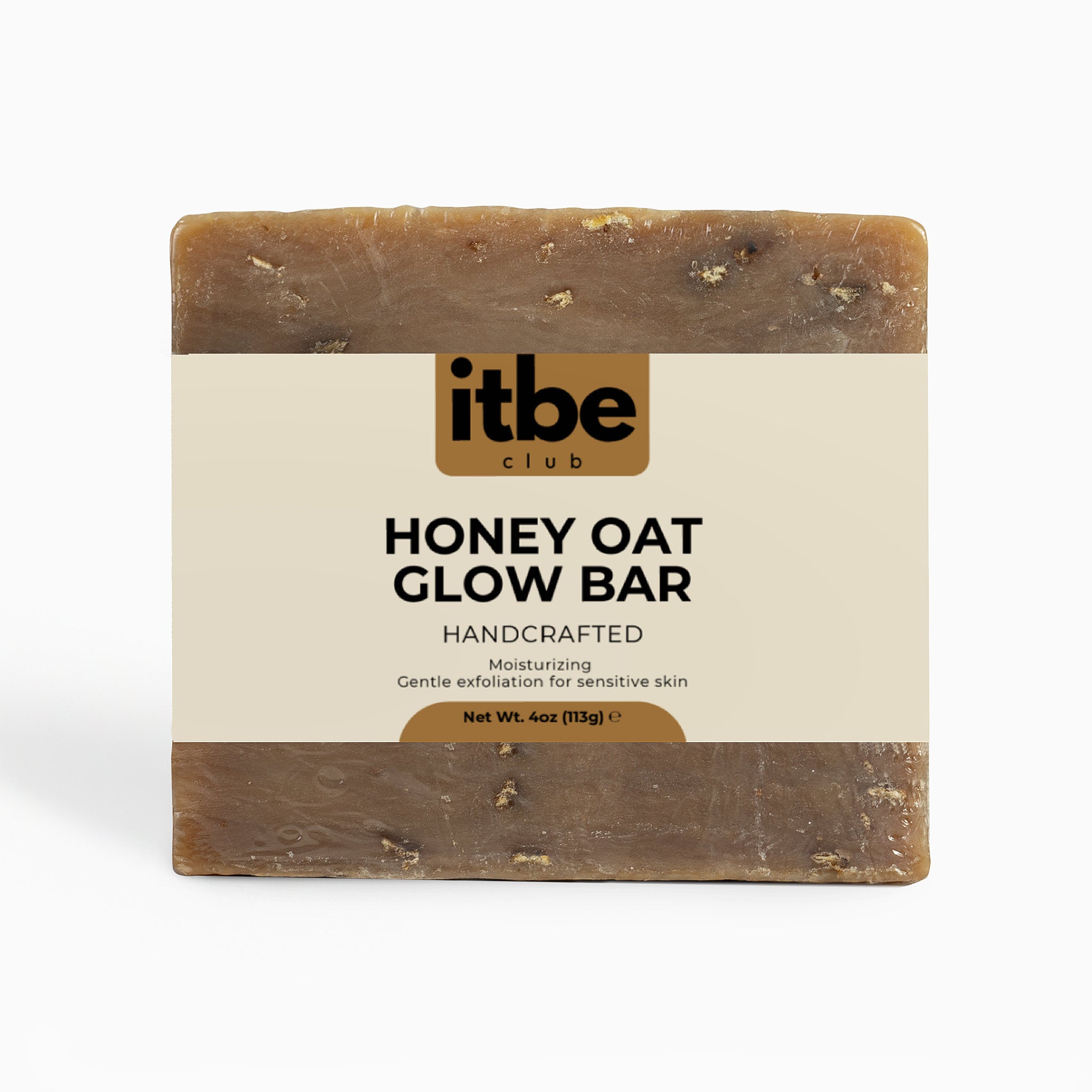 Handmade Oat Milk Honey Soap — Goat Milk, Oatmeal & Honey | Sensitive-Skin, Gentle Exfoliation (4 oz)