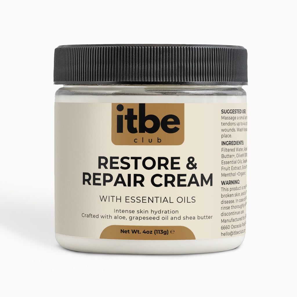 Recovery Cream — Aloe, Shea Butter & Menthol | Silky Hydration, Relaxing Botanical Comfort (4 oz)
