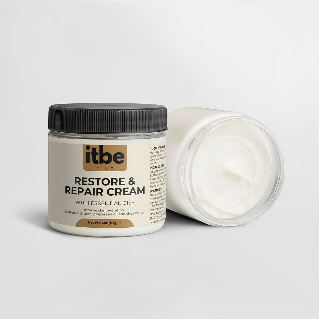 Recovery Cream — Aloe, Shea Butter & Menthol | Silky Hydration, Relaxing Botanical Comfort (4 oz)