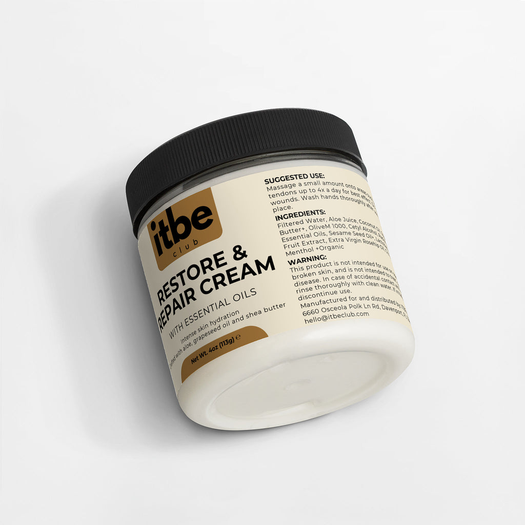 Recovery Cream — Aloe, Shea Butter & Menthol | Silky Hydration, Relaxing Botanical Comfort (4 oz)