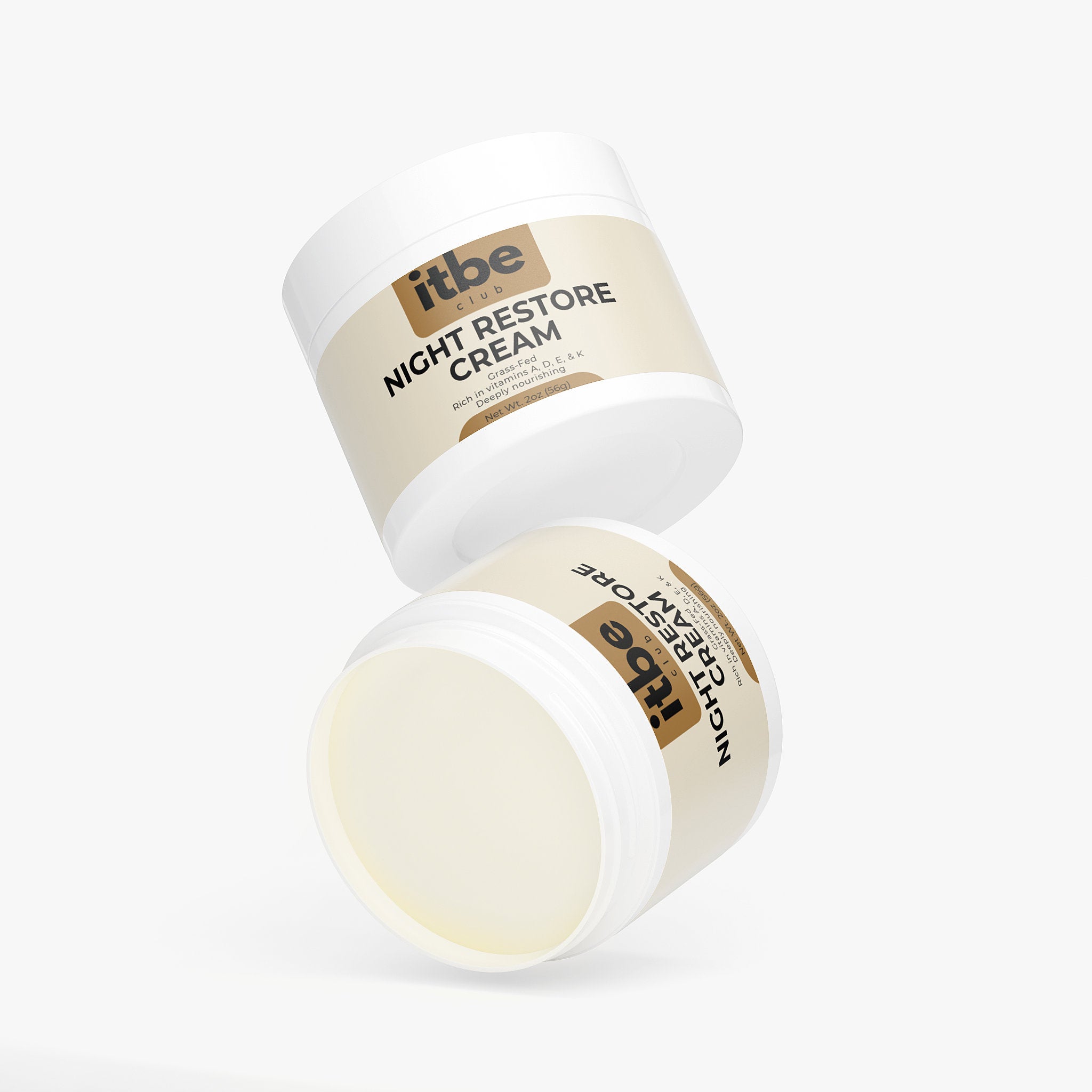 Grass-Fed Tallow Cream — Vitamins A/D/E/K, Fir Needle & Lavender | Deep Moisture for Sensitive, Dry Skin (2 oz)