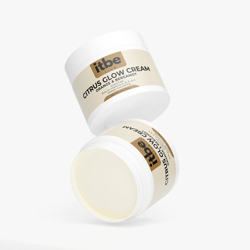 Citrus Glow Cream — Grass-Fed Tallow with Sweet Orange & Bergamot | Deep Moisture, Vitamin-Rich, Sensitive-Skin Friendly (2 oz)