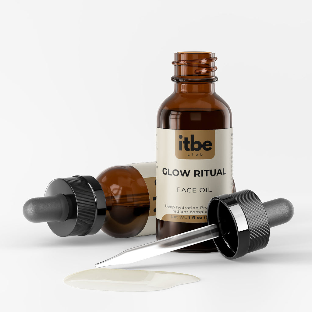 Glow Ritual Face Oil — Rosehip, Camellia & Grapeseed | Radiance, Elasticity & Gua Sha Glide (1 fl oz)