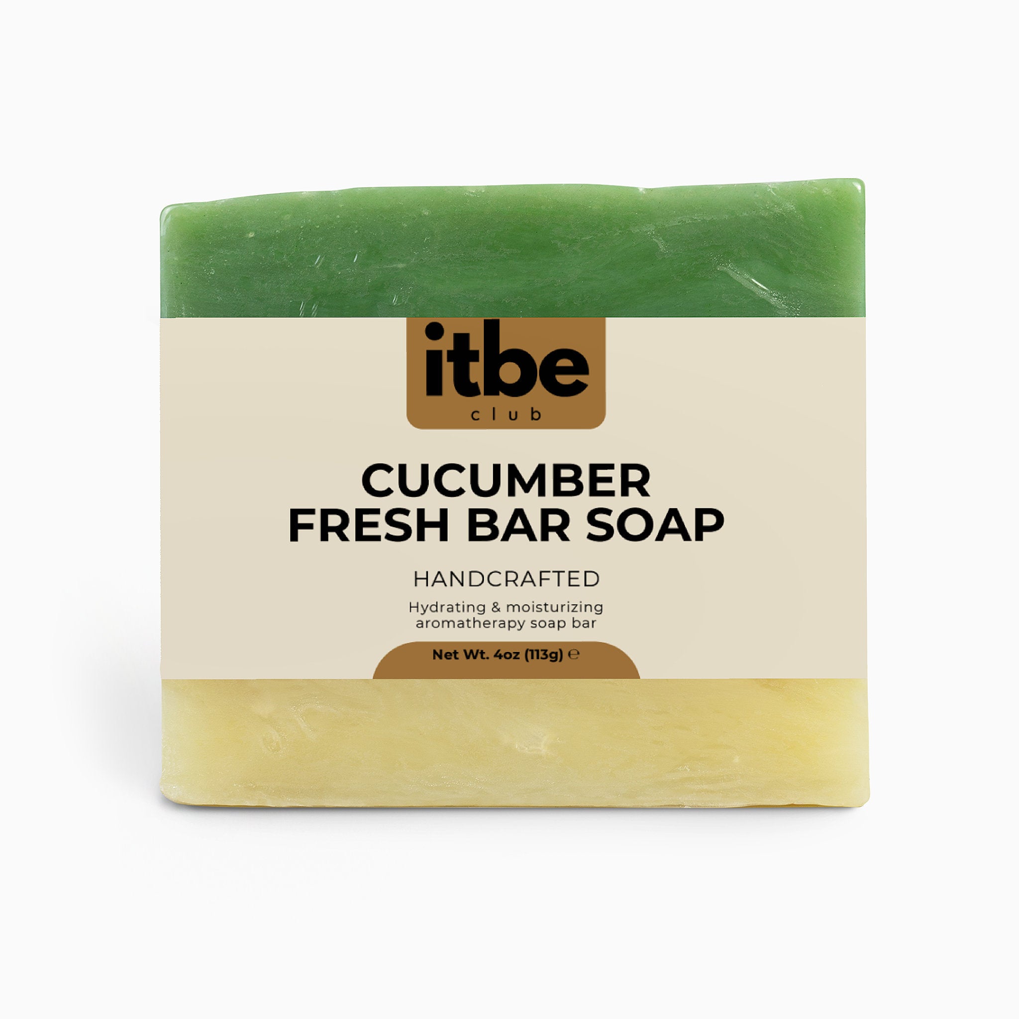 Cucumber Fresh Bar — Aloe & Cool Cucumber Soap | Gentle Hydration, Sensitive-Skin Friendly (4 oz)