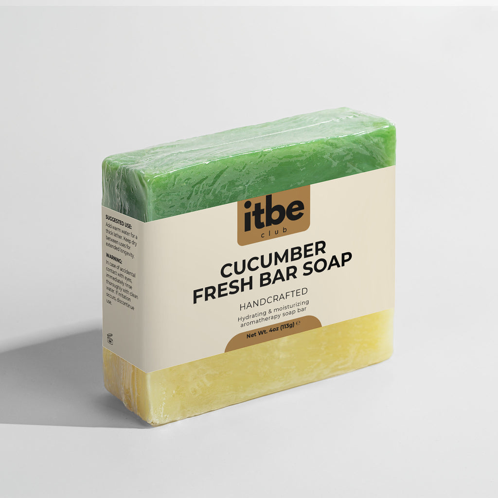 Cucumber Fresh Bar — Aloe & Cool Cucumber Soap | Gentle Hydration, Sensitive-Skin Friendly (4 oz)