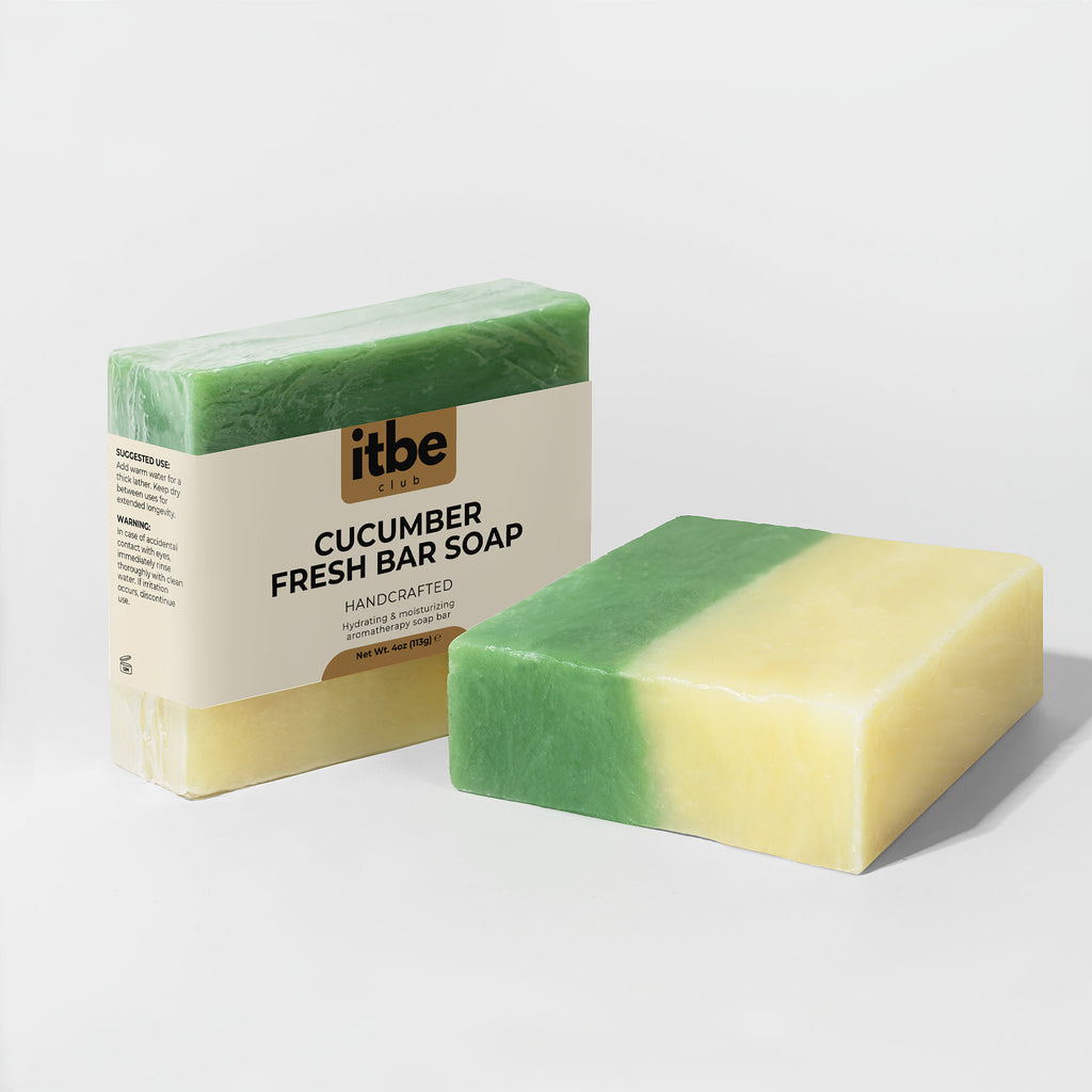 Cucumber Fresh Bar — Aloe & Cool Cucumber Soap | Gentle Hydration, Sensitive-Skin Friendly (4 oz)