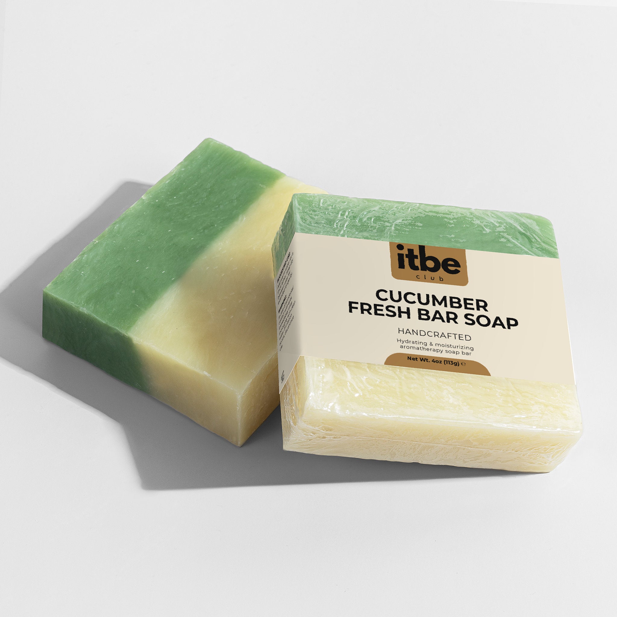 Cucumber Fresh Bar — Aloe & Cool Cucumber Soap | Gentle Hydration, Sensitive-Skin Friendly (4 oz)