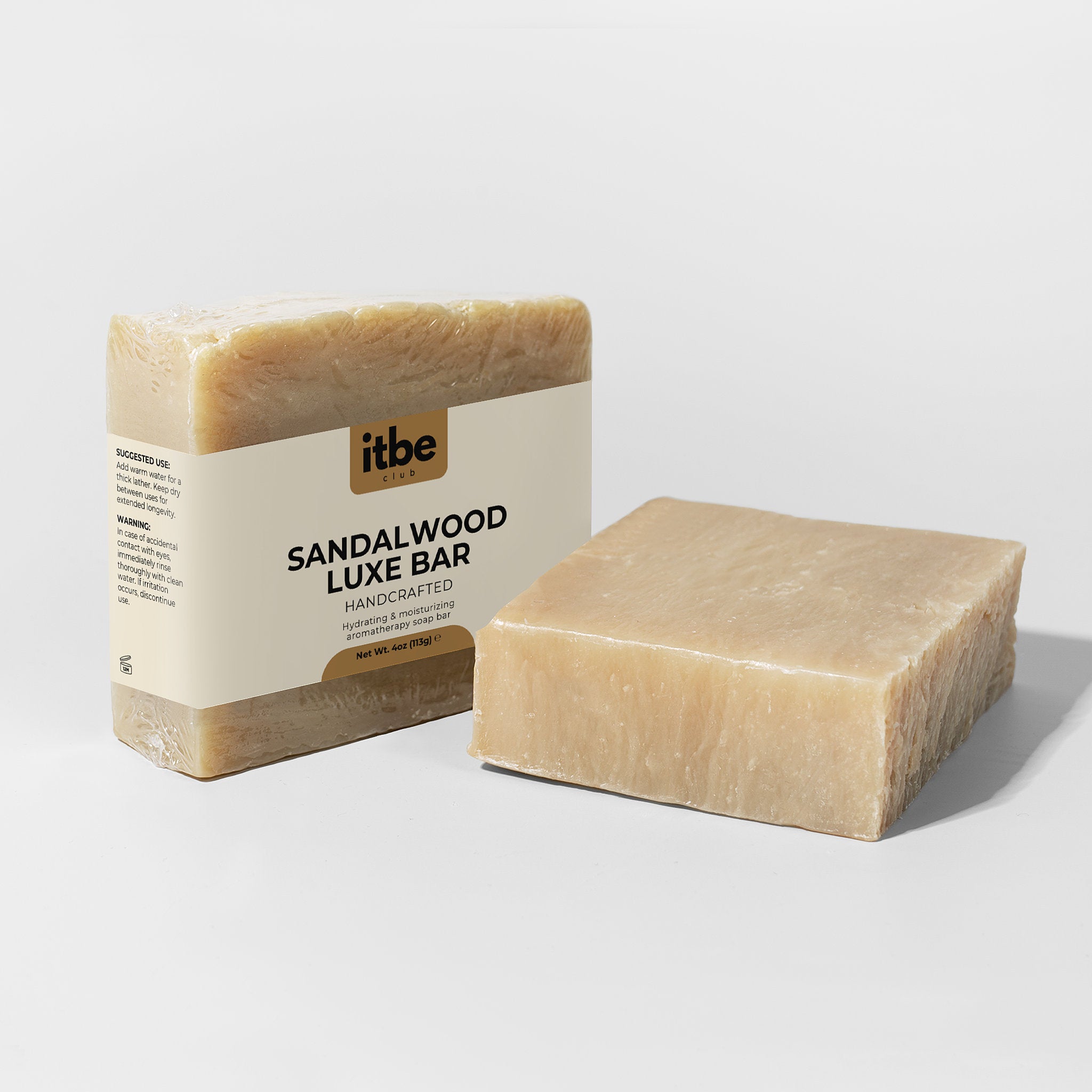 Sandalwood Luxe Bar — Rich Sandalwood Soap | Gentle, Moisturizing Cleanse for Sensitive Skin (4 oz)