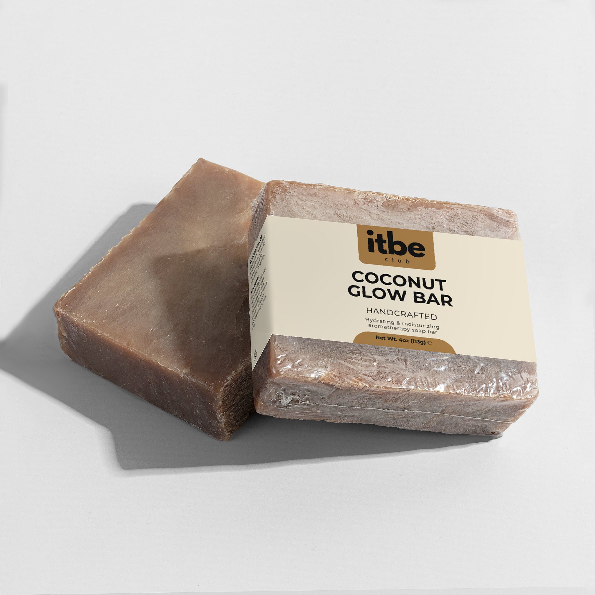 Coconut Glow Bar Soap — Tropical Coconut, Shea Butter & Organic Oils | Gentle, Hydrating Cleanse (4 oz)