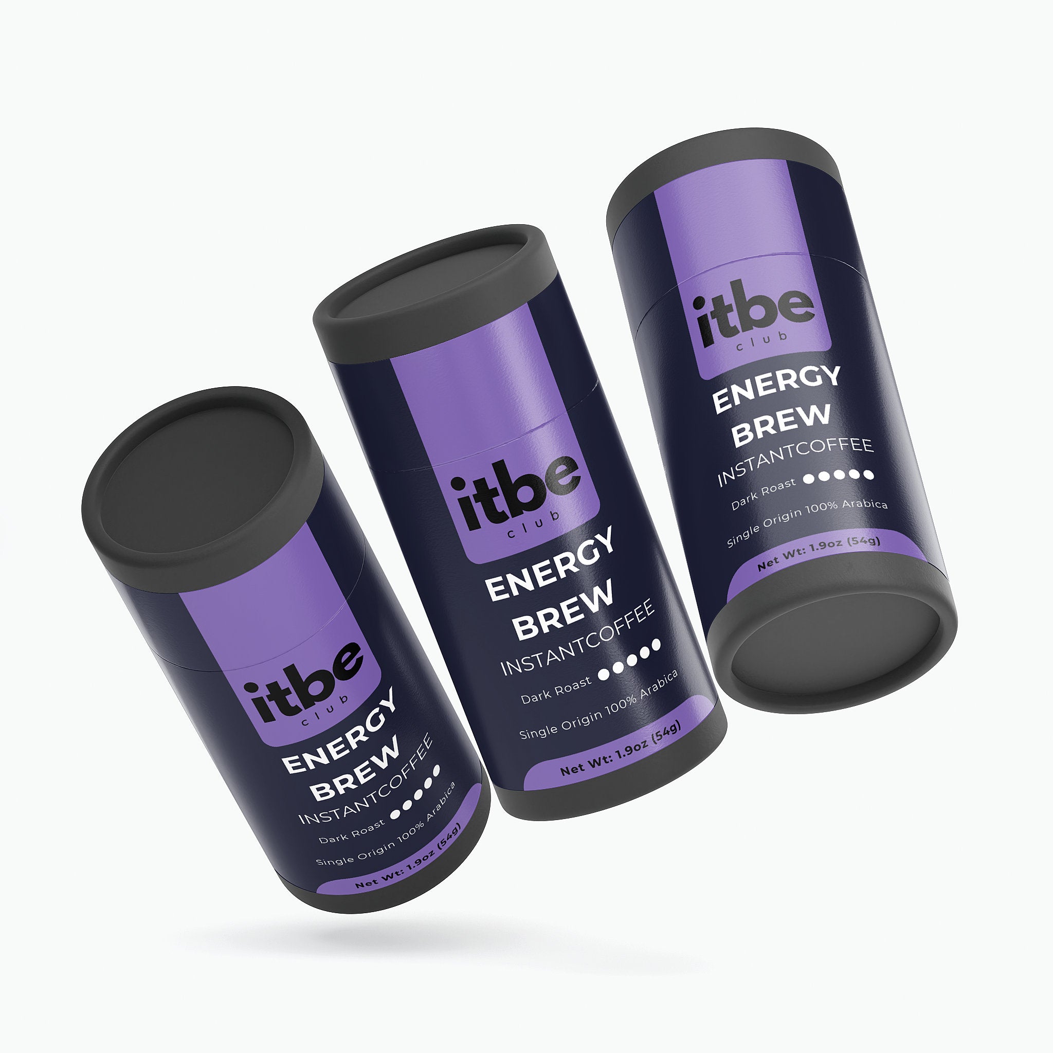 Energy Brew Instant Coffee — Dark Roast, Single-Origin Papua New Guinea (54 g)