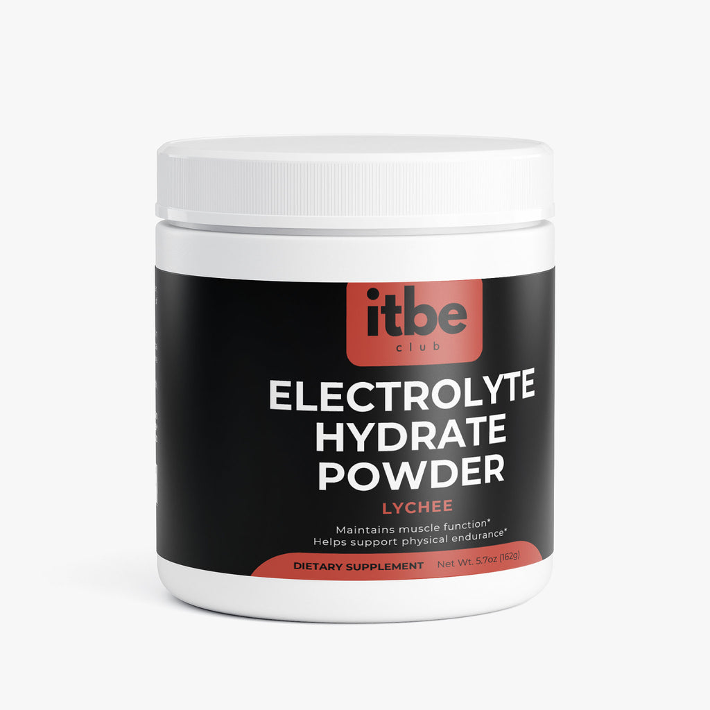Electrolyte Hydrate Powder — Lychee | Sugar-Free, Caffeine-Free Hydration with Electrolytes & B-Vitamins (162 g)