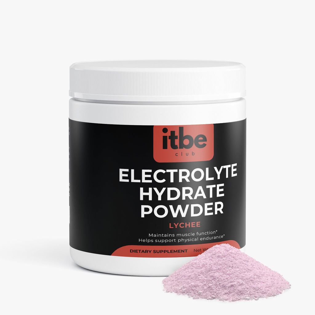 Electrolyte Hydrate Powder — Lychee | Sugar-Free, Caffeine-Free Hydration with Electrolytes & B-Vitamins (162 g)