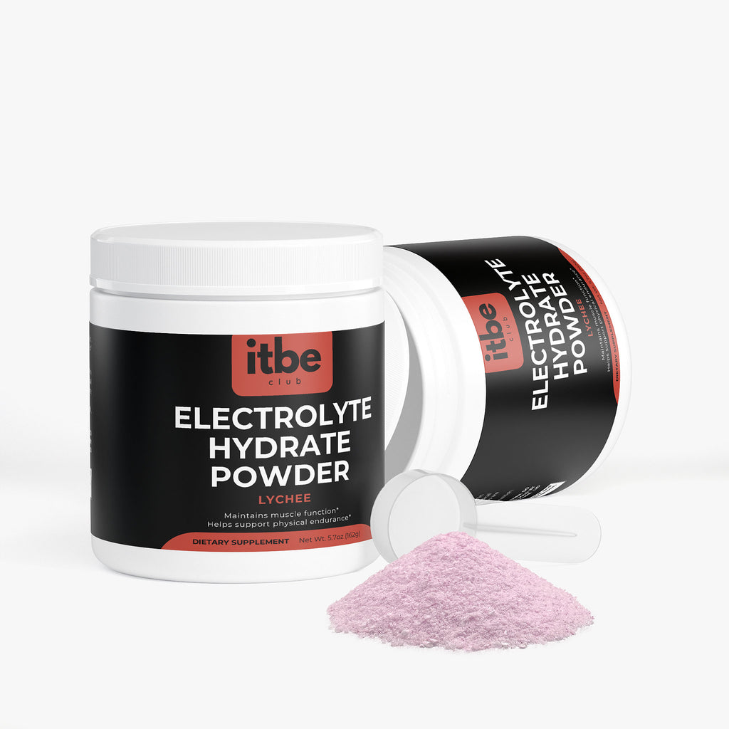Electrolyte Hydrate Powder — Lychee | Sugar-Free, Caffeine-Free Hydration with Electrolytes & B-Vitamins (162 g)