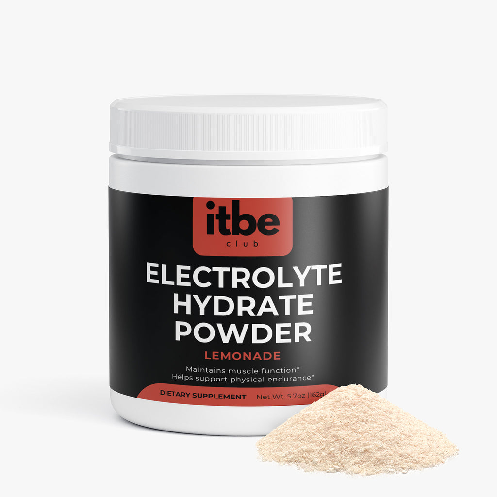 Electrolyte Hydrate Powder — Lemonade | Essential Electrolytes, B-Vitamins, Caffeine-Free (162 g)