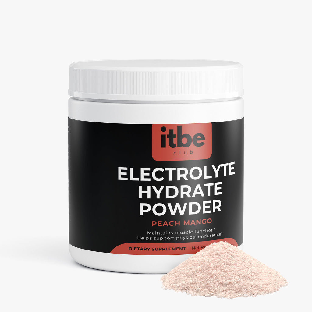 Electrolyte Hydrate Powder — Peach Mango | Sugar-Free, Caffeine-Free Hydration with Electrolytes & B-Vitamins (162 g)