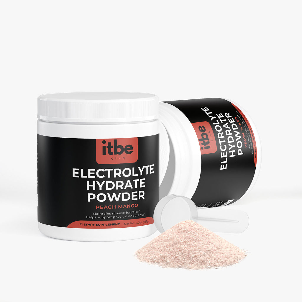 Electrolyte Hydrate Powder — Peach Mango | Sugar-Free, Caffeine-Free Hydration with Electrolytes & B-Vitamins (162 g)