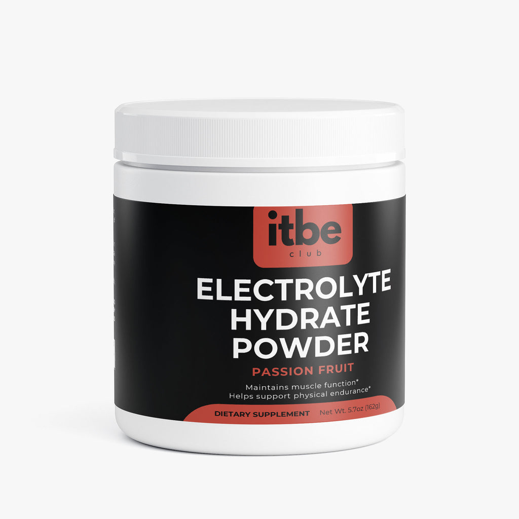 Electrolyte Hydrate Powder — Passion Fruit | Sugar-Free, Caffeine-Free Hydration with Electrolytes & B-Vitamins (162 g)