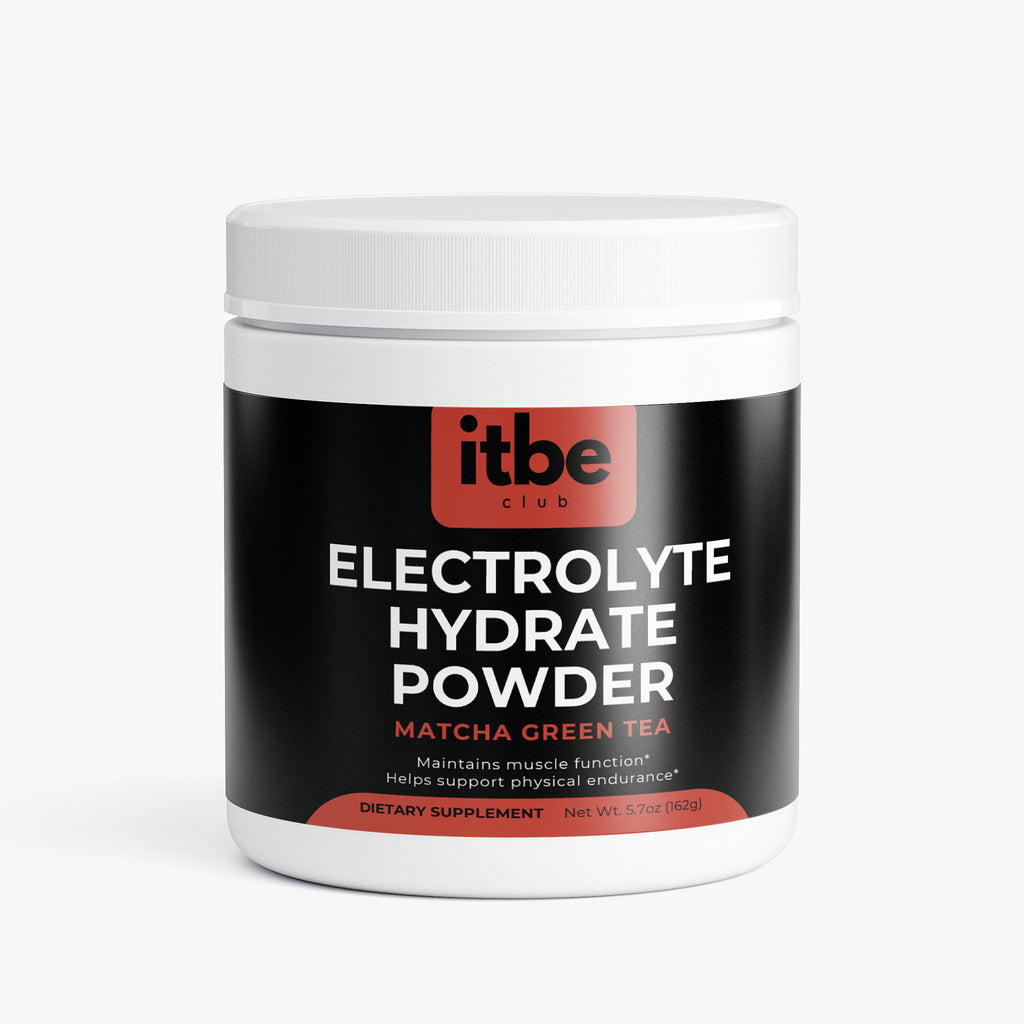 Electrolyte Hydrate Powder — Matcha Green Tea | Sugar-Free, Caffeine-Free Hydration with Electrolytes & B-Vitamins (162 g)